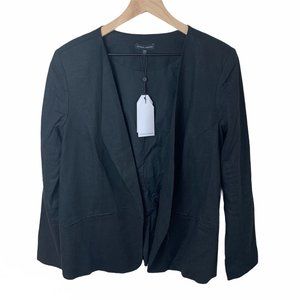 NWT Universal Standard Atlas Linen Blazer Black